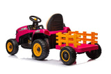 Batteridriven lektraktor för barn rosa BBH-030