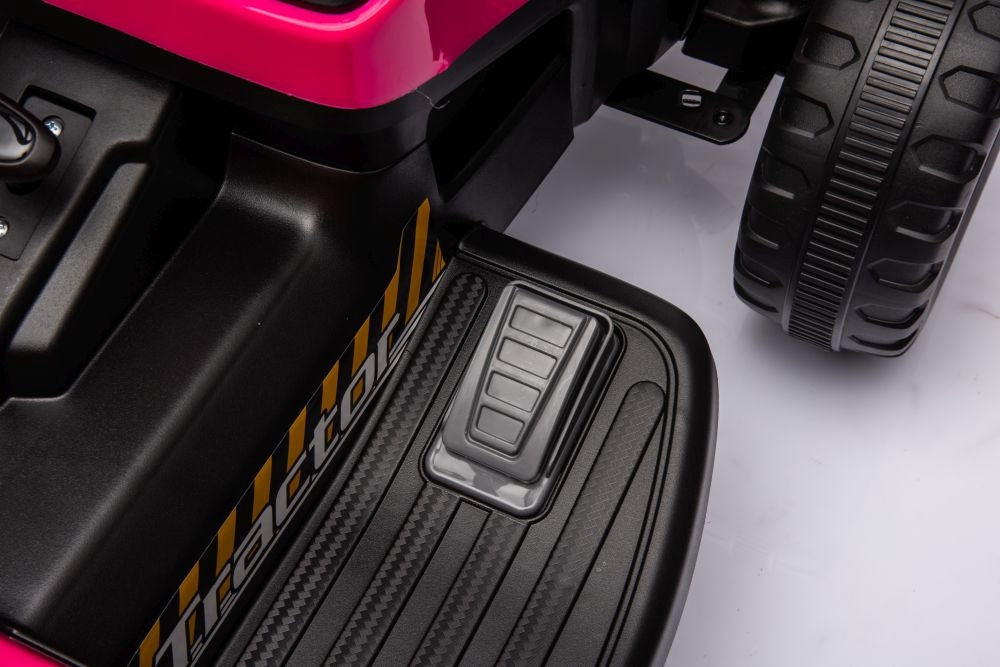 Batteridriven lektraktor för barn rosa BBH-030