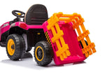 Batteridriven lektraktor för barn rosa BBH-030