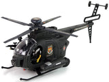 Batteridriven militärhelikopter leksak med ljus, 2 soldater, 3+ år