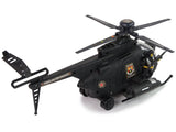 Batteridriven militärhelikopter leksak med ljus, 2 soldater, 3+ år