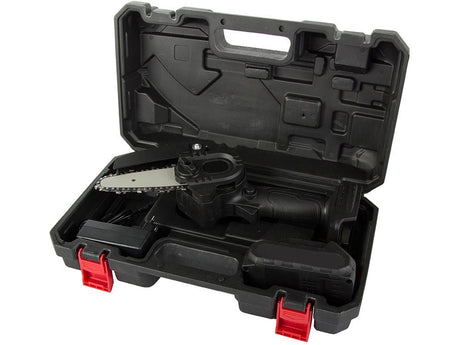 Batteridriven minikedjesåg 6 tum 21V 1,5Ah med batteri, laddare & case