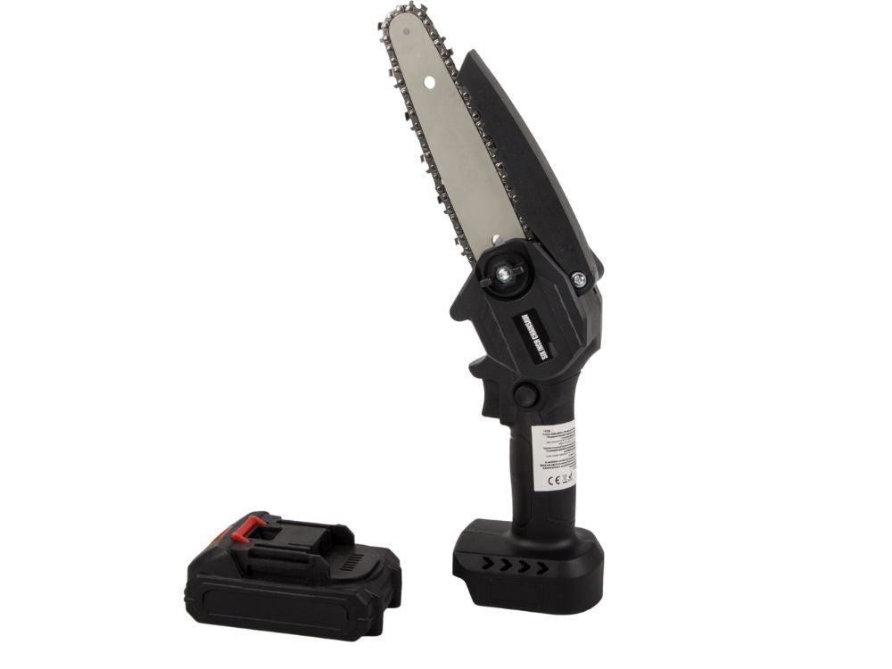 Batteridriven minikedjesåg 6 tum 21V 1,5Ah med batteri, laddare & case