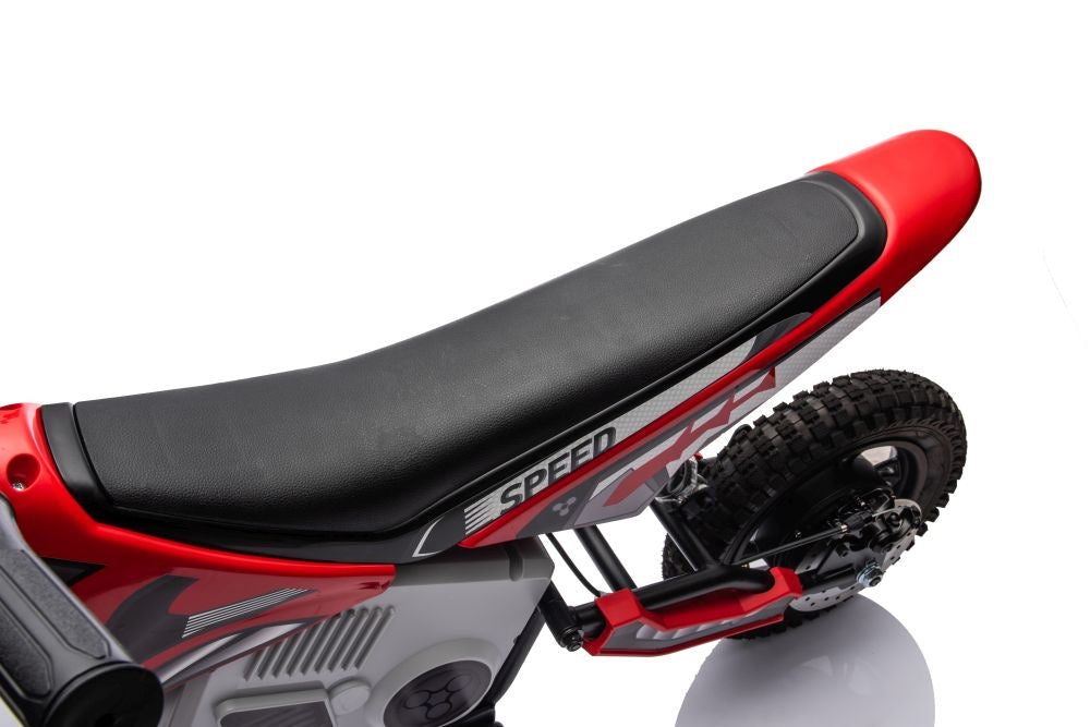 Batteridriven motocrosscykel röd A9901 för barn