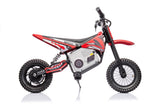 Batteridriven motocrosscykel röd A9901 för barn