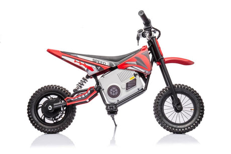 Batteridriven motocrosscykel röd A9901 för barn