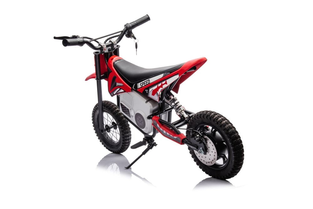 Batteridriven motocrosscykel röd A9901 för barn