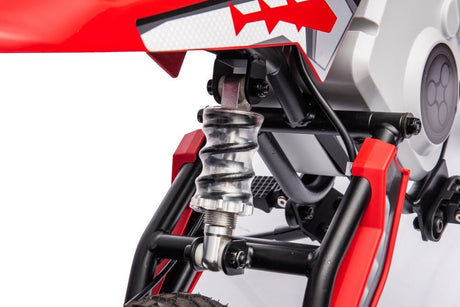 Batteridriven motocrosscykel röd A9901 för barn