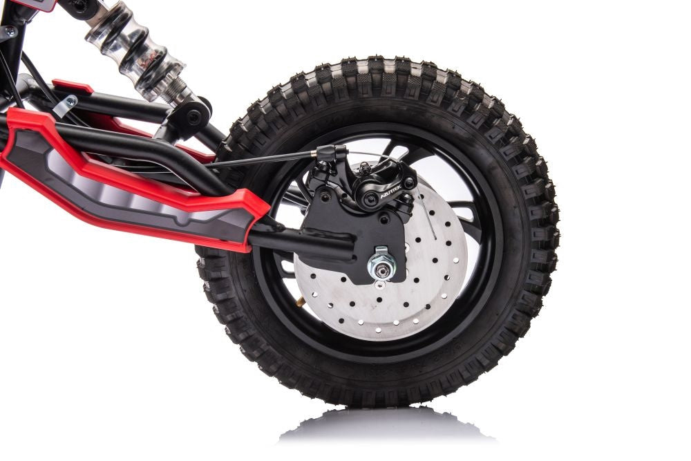 Batteridriven motocrosscykel röd A9901 för barn