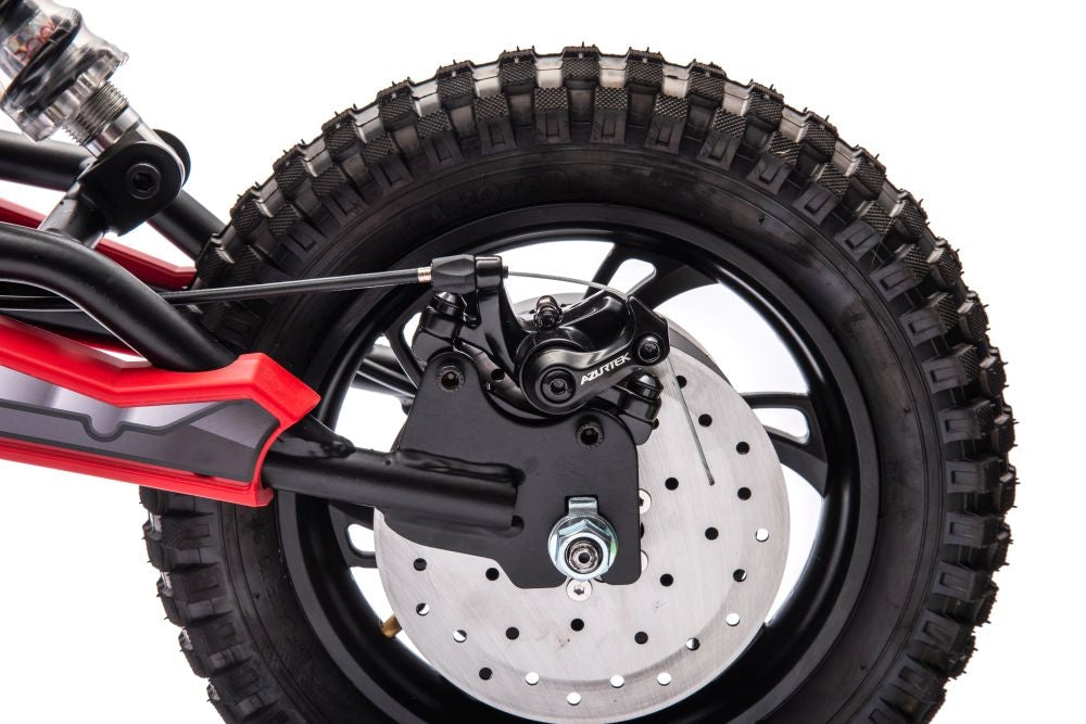 Batteridriven motocrosscykel röd A9901 för barn