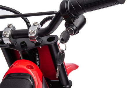 Batteridriven motocrosscykel röd A9901 för barn