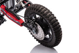 Batteridriven motocrosscykel röd A9901 för barn
