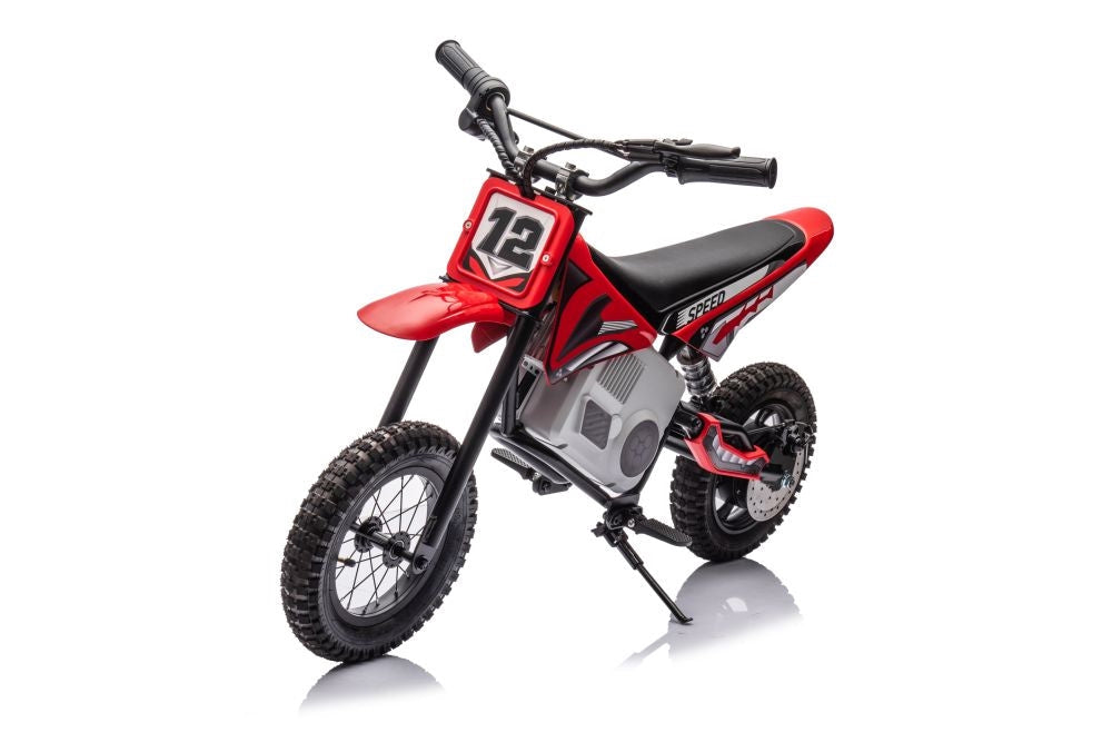 Batteridriven motocrosscykel röd A9901 för barn