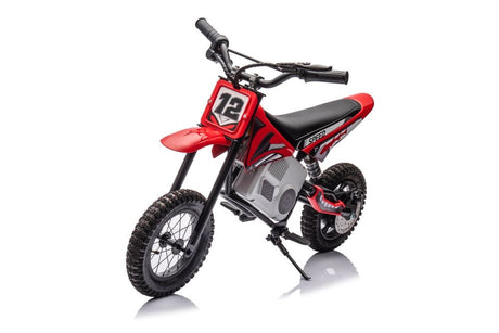 Batteridriven motocrosscykel röd A9901 för barn