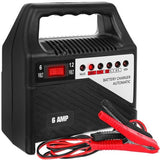 Batteriladdare 6V/12V 6A för bil och motorcykel blybatteri