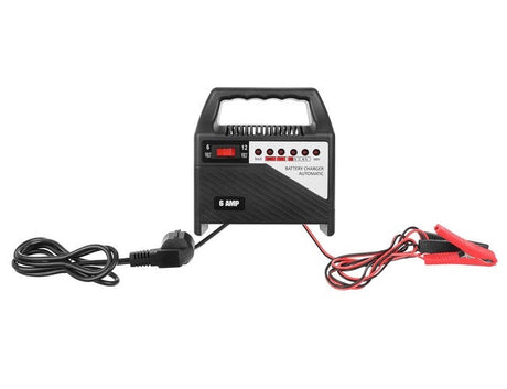 Batteriladdare 6V/12V 6A för bil och motorcykel blybatteri