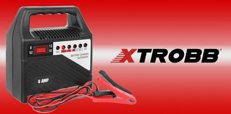 Batteriladdare 6V/12V 6A för bil och motorcykel blybatteri