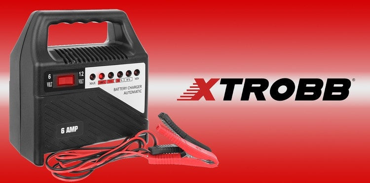 Batteriladdare 6V/12V 6A för bil och motorcykel blybatteri