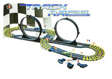 Bilbana 565 cm med 2 formelbilar, loopar och 220V adapter