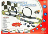 Bilbana 565 cm med 2 formelbilar, loopar och 220V adapter