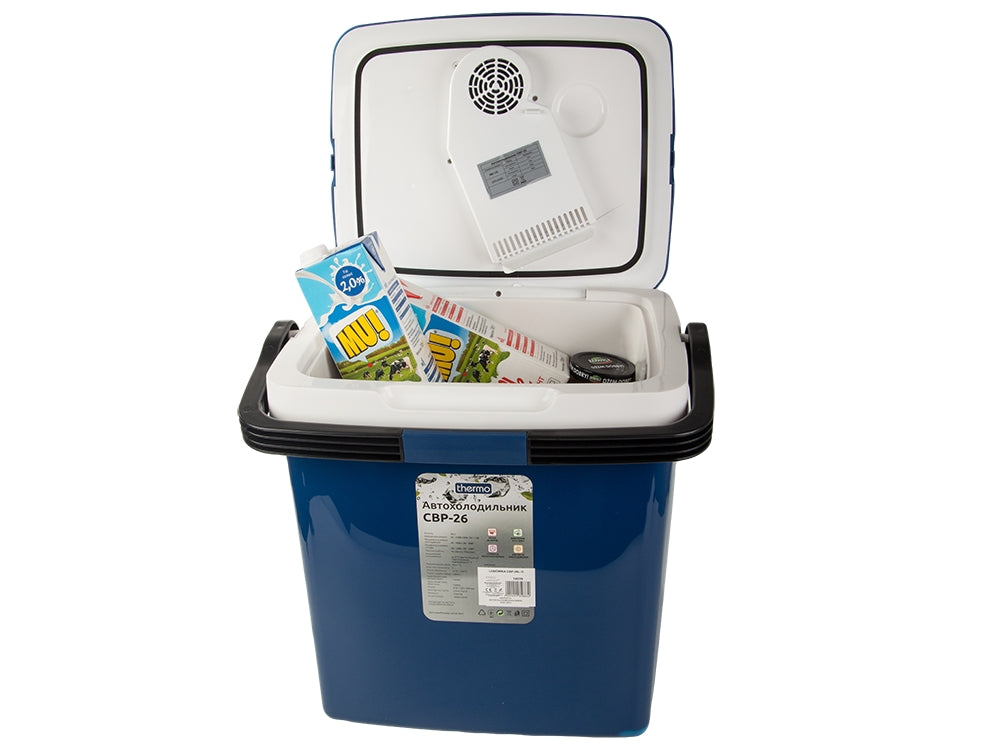 Bilkylbox 26L 12V/230V med kyl- och värmefunktion 42x29x36 cm
