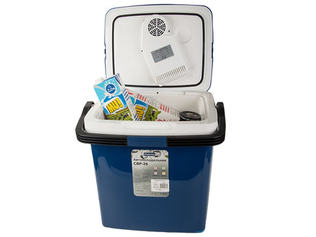 Bilkylbox 26L 12V/230V med kyl- och värmefunktion 42x29x36 cm