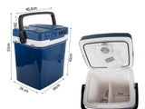 Bilkylbox 26L 12V/230V med kyl- och värmefunktion 42x29x36 cm