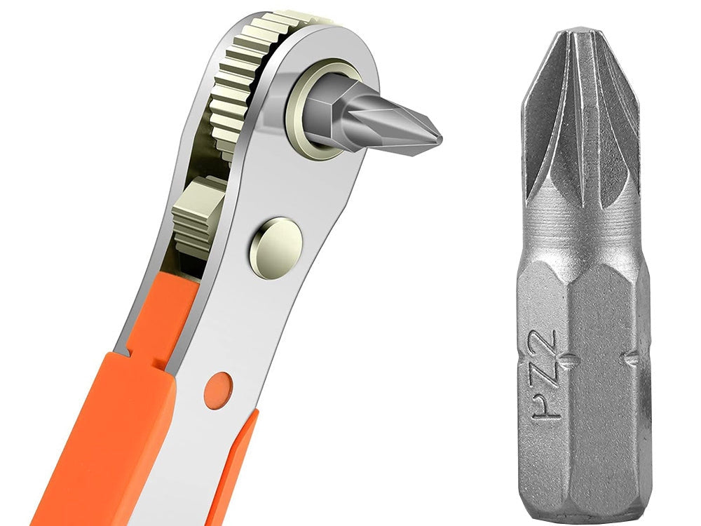 Bitsats Torx/insex/hylsor 38 delar med spärrhandtag och låda 5–14 mm