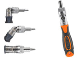 Bitsats Torx/insex/hylsor 38 delar med spärrhandtag och låda 5–14 mm