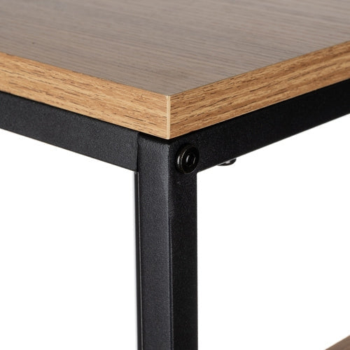Blomsterställ 3 nivåer metall/MDF 67 cm svart 15 kg per hylla