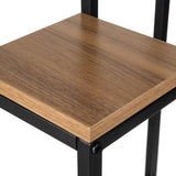Blomsterställ 3 nivåer metall/MDF 67 cm svart 15 kg per hylla