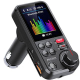 Bluetooth FM-transmitter 5.0 biladapter handsfree USB QC 3.0 12–24V