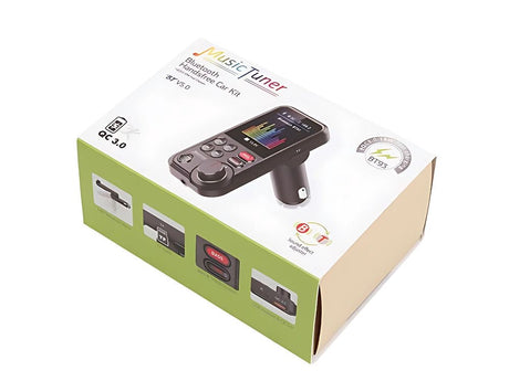 Bluetooth FM-transmitter 5.0 biladapter handsfree USB QC 3.0 12–24V