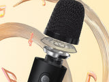 Bluetooth karaokehögtalare med mikrofon LED USB batteri färg mix