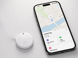 Bluetooth spårningsbricka Find My iOS för nycklar/plånbok vit Ø3 cm