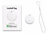 Bluetooth spårningsbricka Find My iOS för nycklar/plånbok vit Ø3 cm