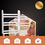 Bokhylla barn 3 hyllor MDF vit 95x50x15 cm