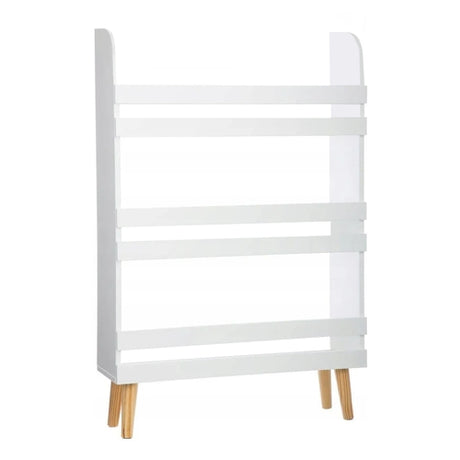 Bokhylla barn 3 hyllor MDF vit 95x50x15 cm