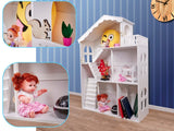 Bokhylla barn husform lekstuga XXL MDF/trä 116x82,5x30 cm
