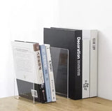 Bokstöd i transparent akryl 18,5x12x12 cm 6-pack