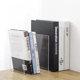Bokstöd i transparent akryl 18,5x12x12 cm 6-pack