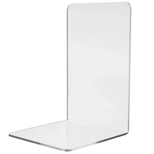Bokstöd i transparent akryl 18,5x12x12 cm 6-pack
