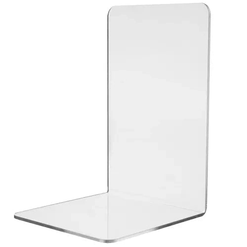 Bokstöd i transparent akryl 18,5x12x12 cm 6-pack