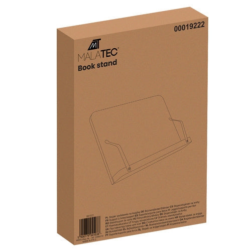 Bokställ i bambu justerbart för böcker/surfplatta/laptop 28 cm