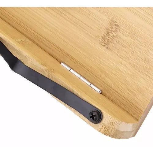 Bokställ i bambu justerbart för böcker/surfplatta/laptop 28 cm