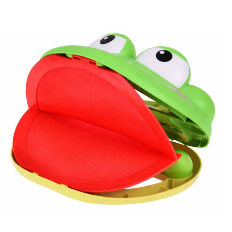 Bollfångarspel grodklor med kardborreband, set 2 grodklor + 2 bollar