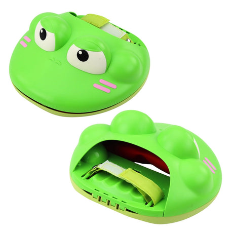 Bollfångarspel grodklor med kardborreband, set 2 grodklor + 2 bollar