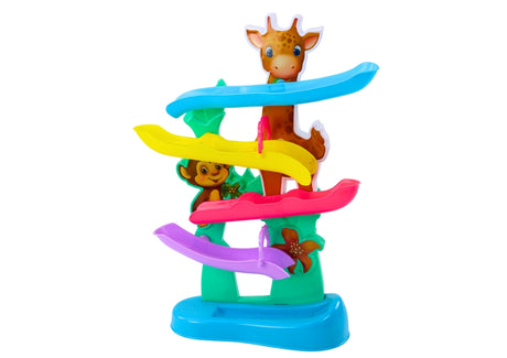 Bollrutschkana giraff med musik och djurljud, 2 bollar, 52 cm