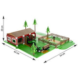 Bondgårdslekset 102 delar med djur, traktor, stall och staket