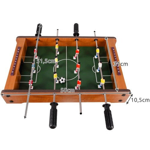 Bordfotboll 50x10x51,5 cm med poängräknare, 12 spelare, 2 bollar